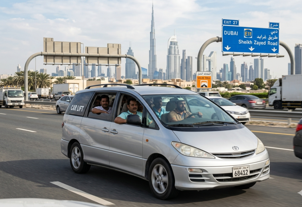 car lift from Sharjah to Dubai